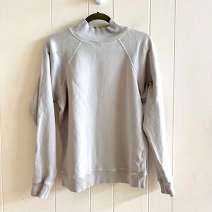 Agolde Mock Neck Grey Sweatshirt